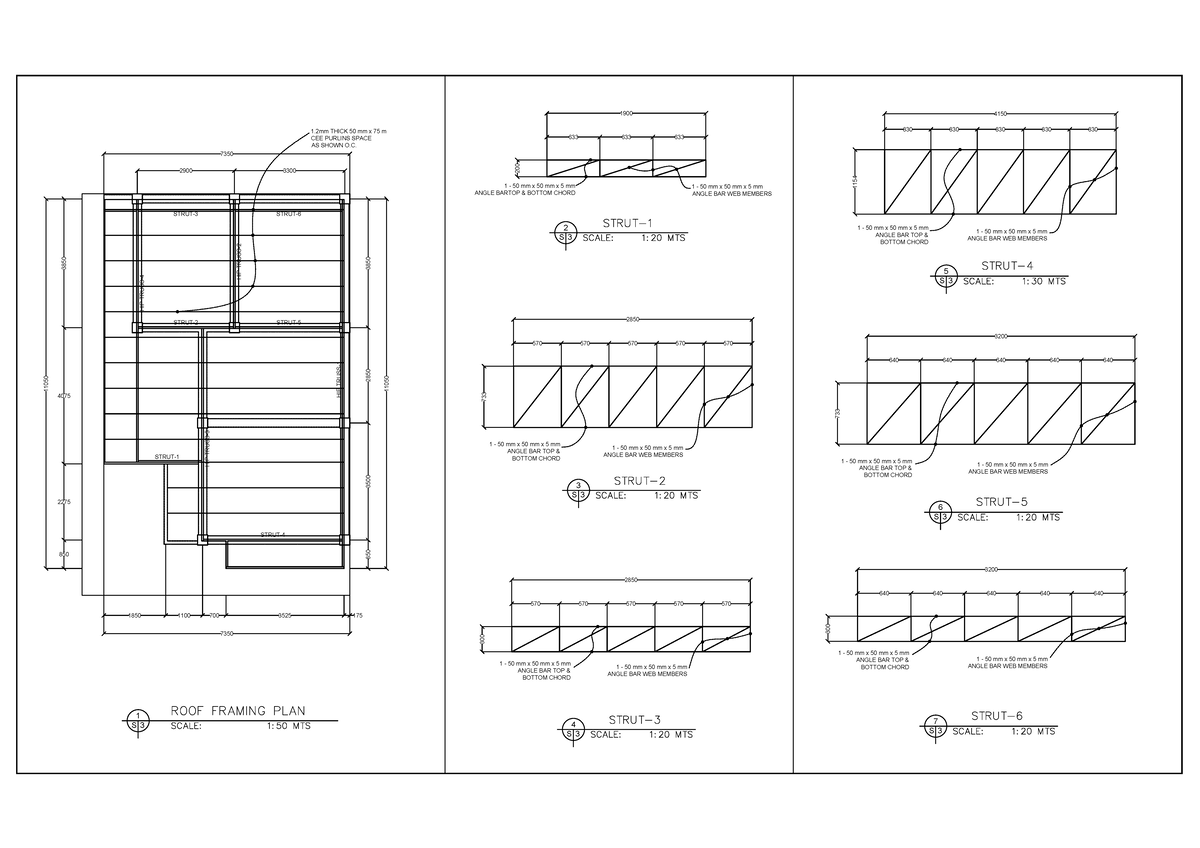 Truss Detailings - HIP TRUSS- STRUT- STRUT-2 STRUT- STRUT- HIP TRUSS ...