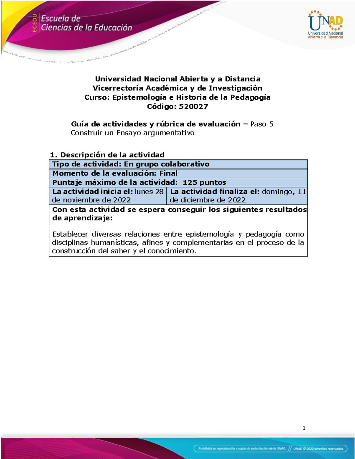 Guía Unidad 4 Paso 5 Construir Un Ensayo Argumentativo