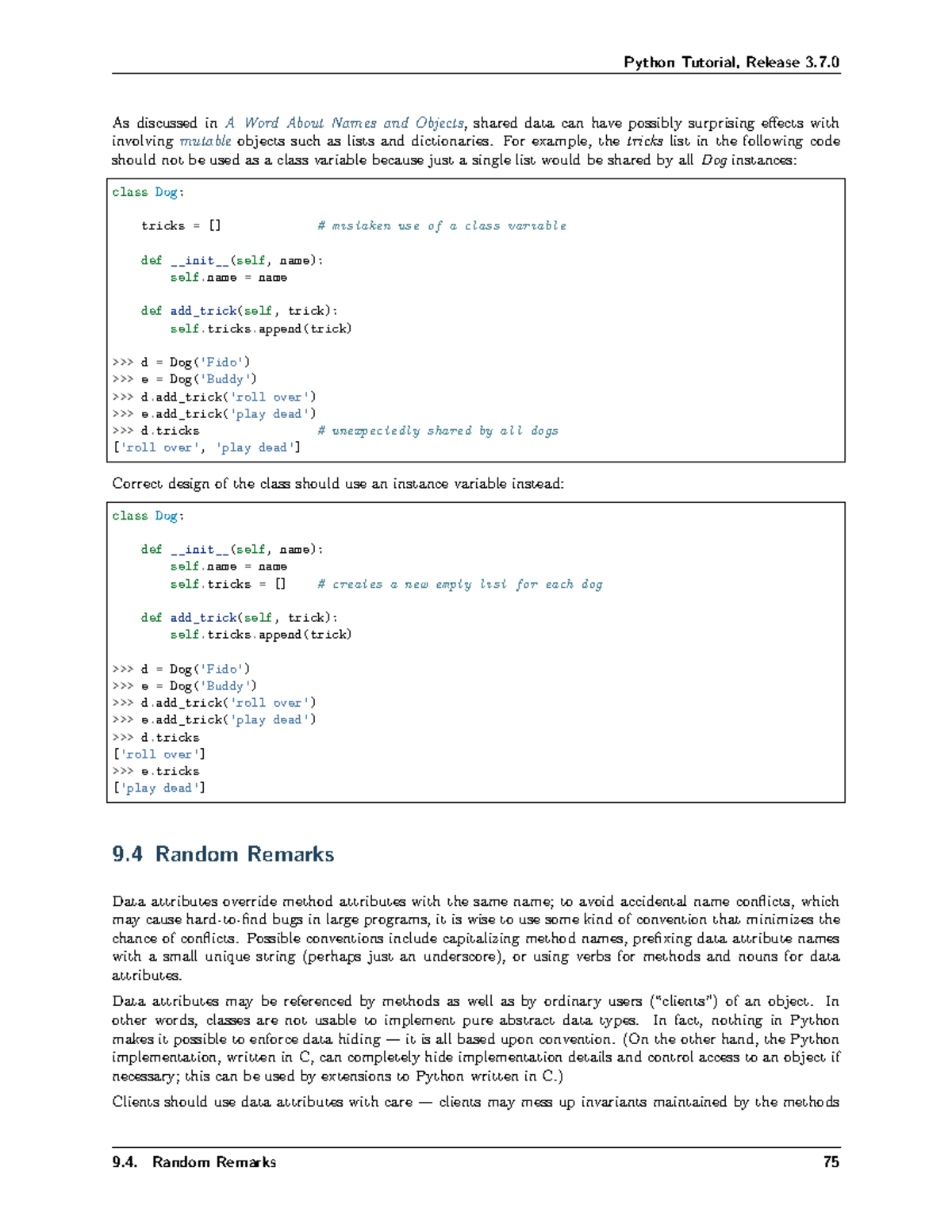 Python Notes-19 - NOTES - As discussed in A Word About Names and ...