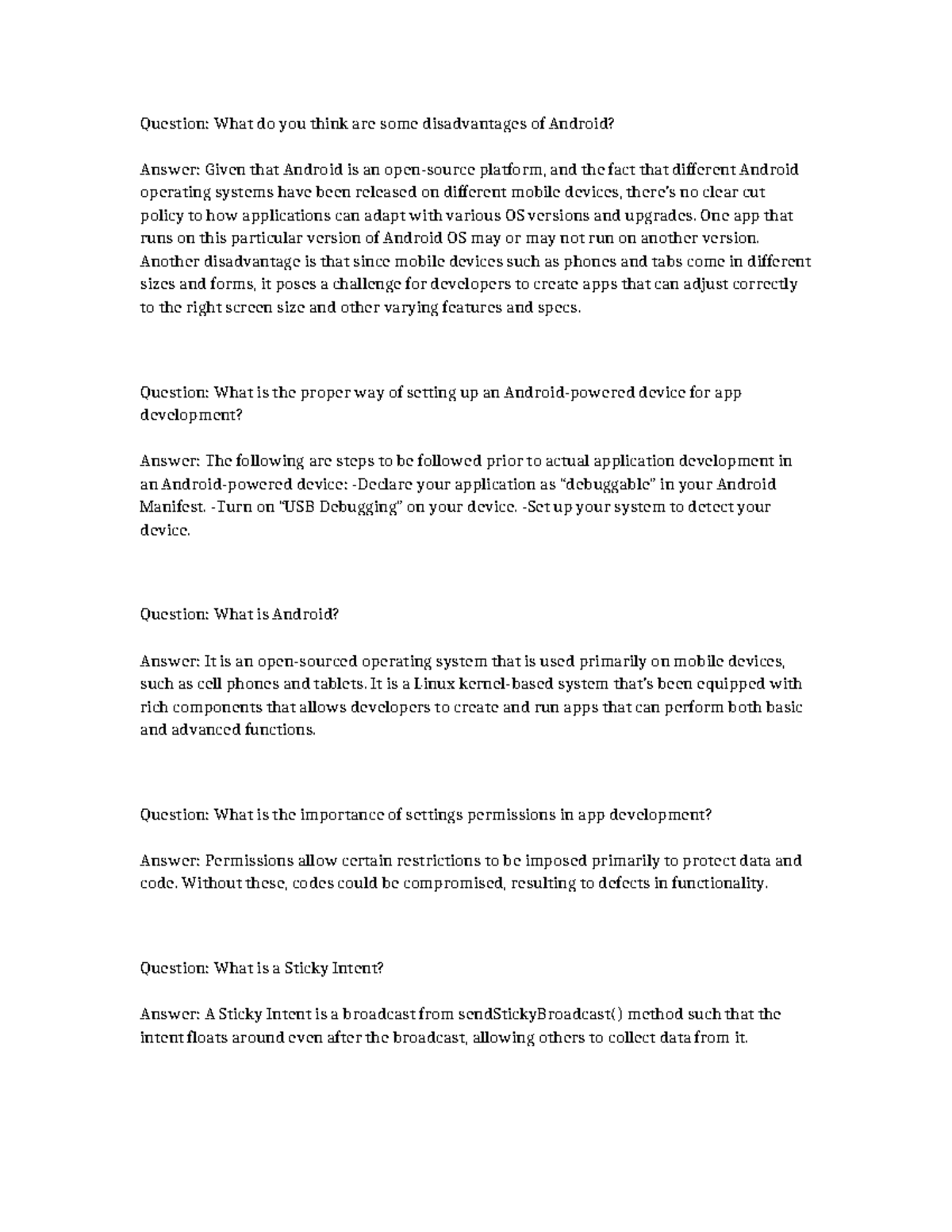 Tads simula insensitivities - Question: What do you think are some ...