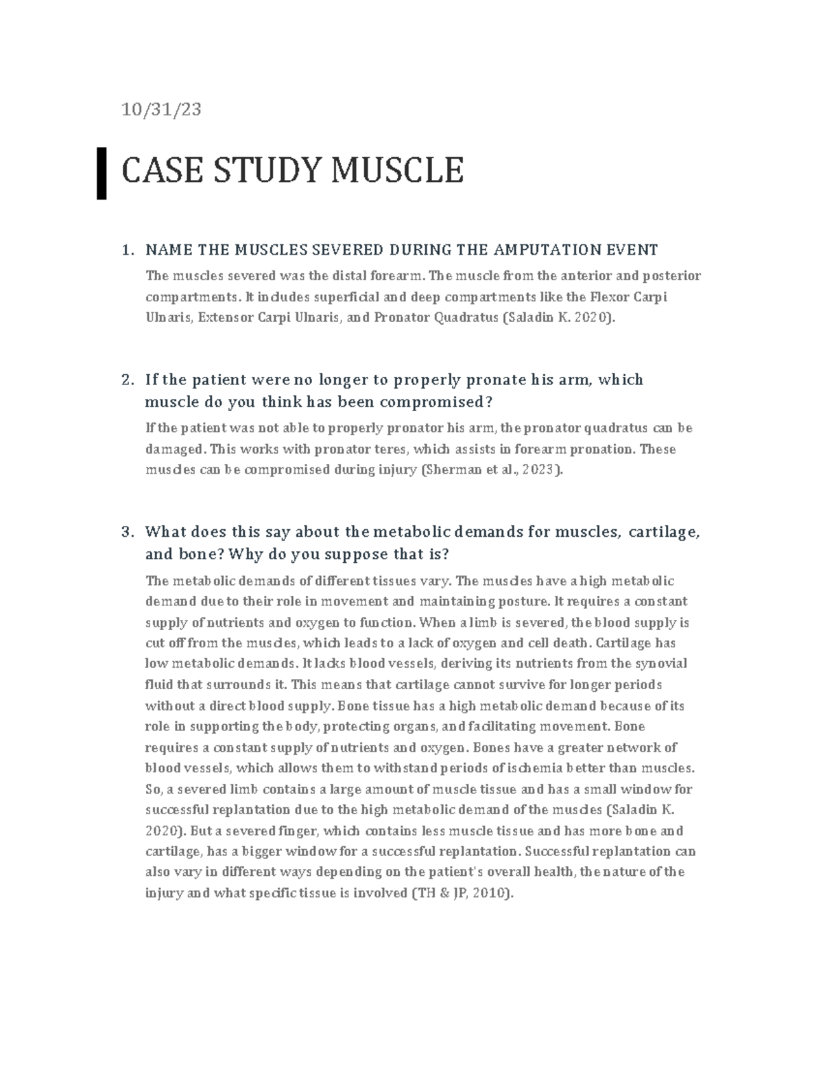 week 1 case study muscle