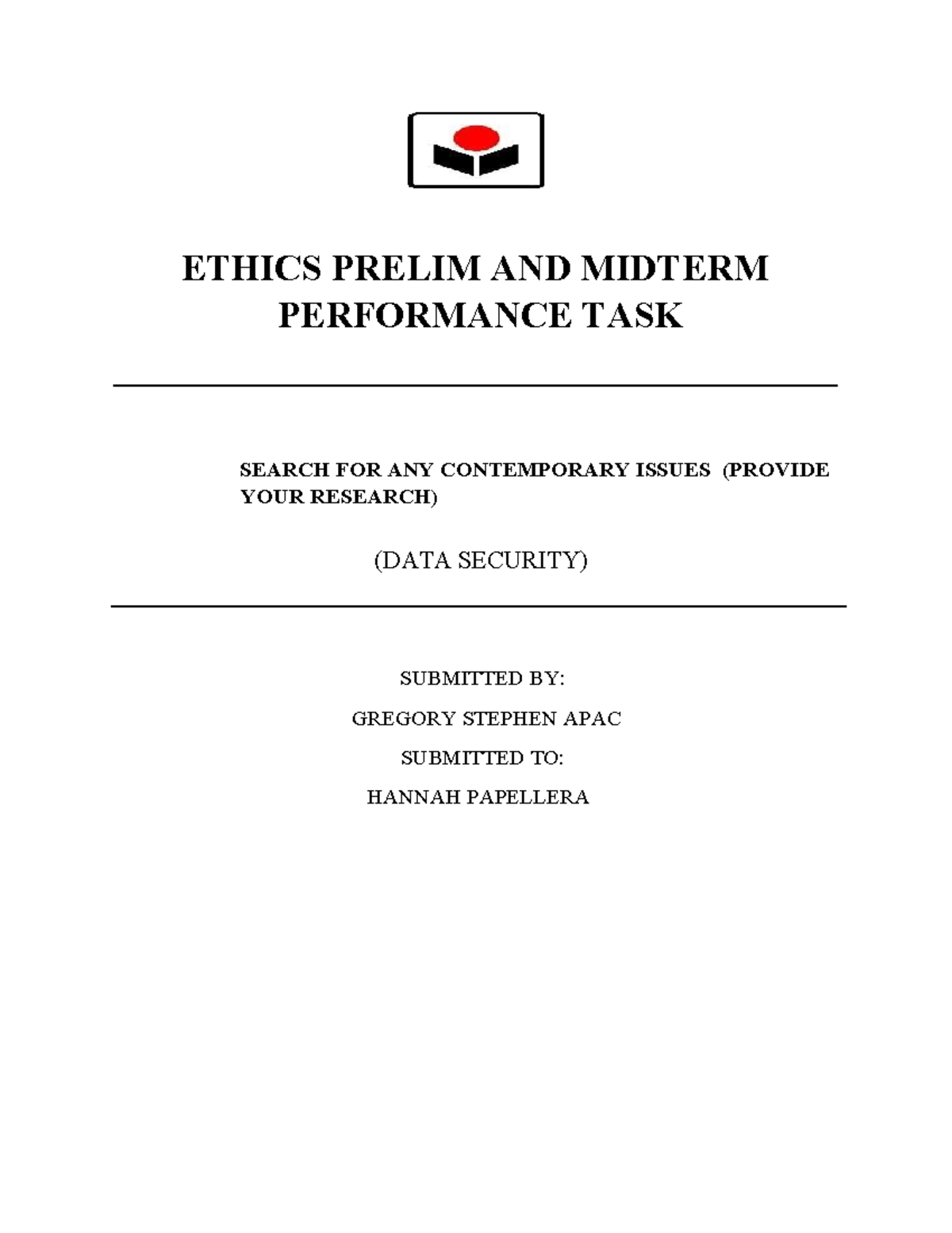 APAC - thank you for reading - ETHICS PRELIM AND MIDTERM PERFORMANCE ...
