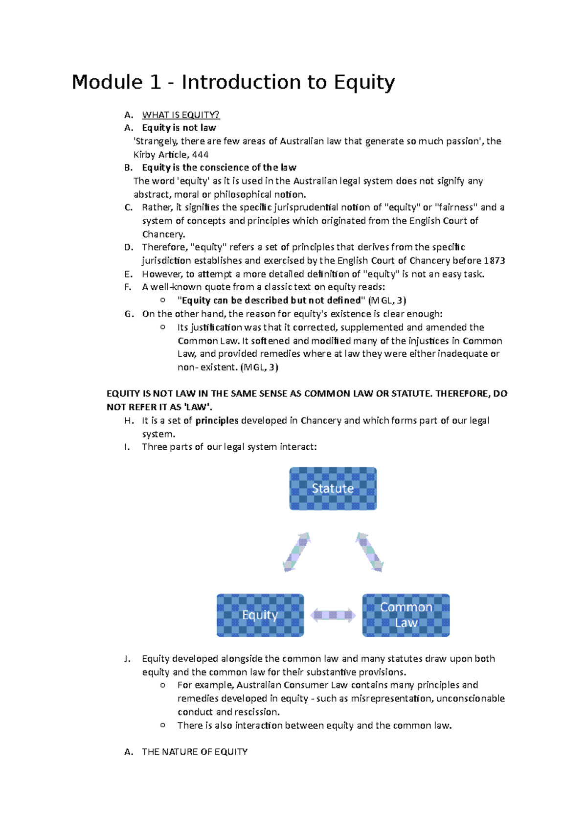 Module 1 - Module 1 - Introduction To Equity A. WHAT IS EQUITY? A ...