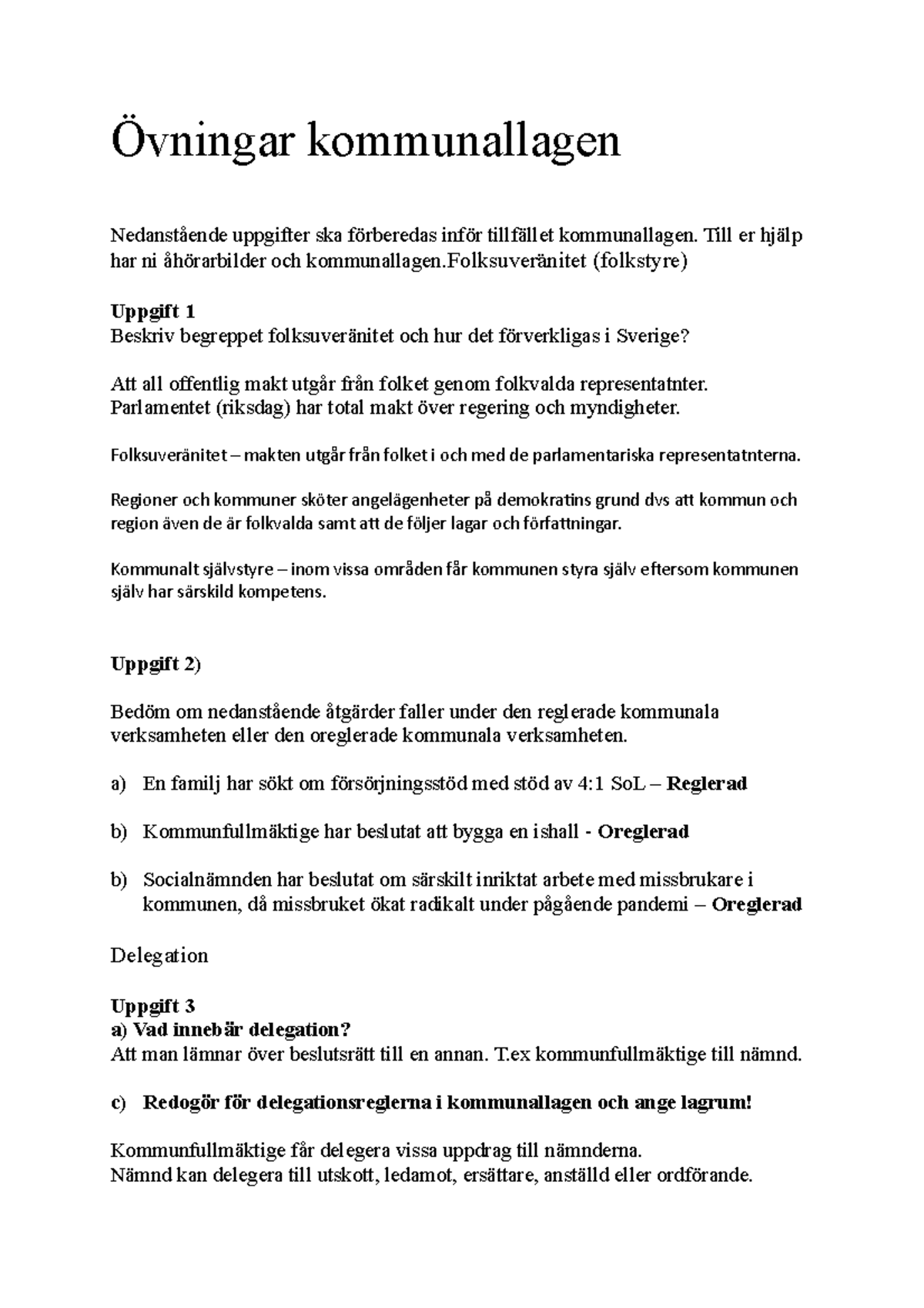 vningar-kommunallagen-vningar-kommunallagen-nedanst-ende-uppgifter