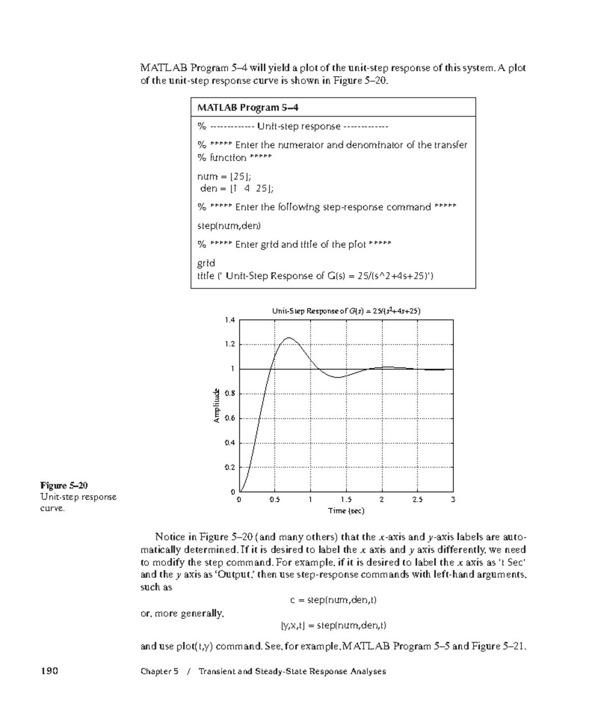 Modern control engineering-41 - 190 Chapter 5 / Transient and Steady ...