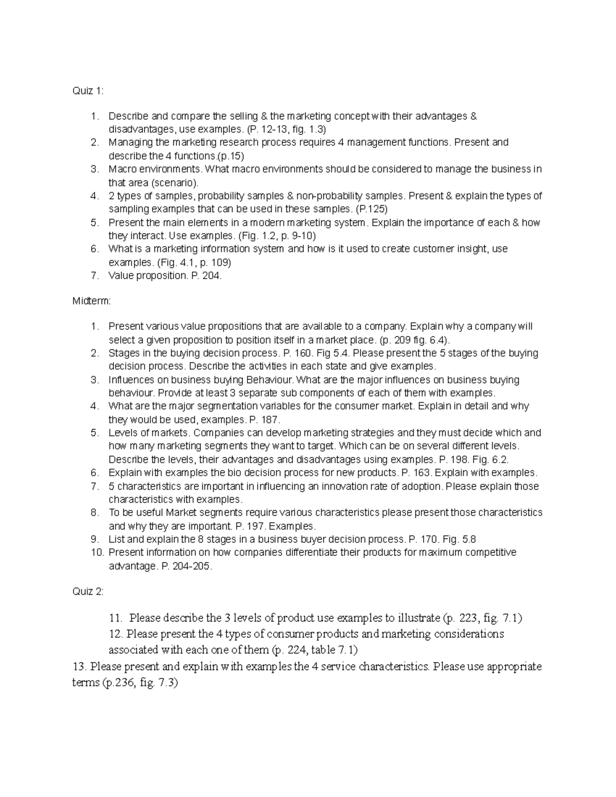 Mark 201 d final lol quiz 1 1 describe and compare the selling