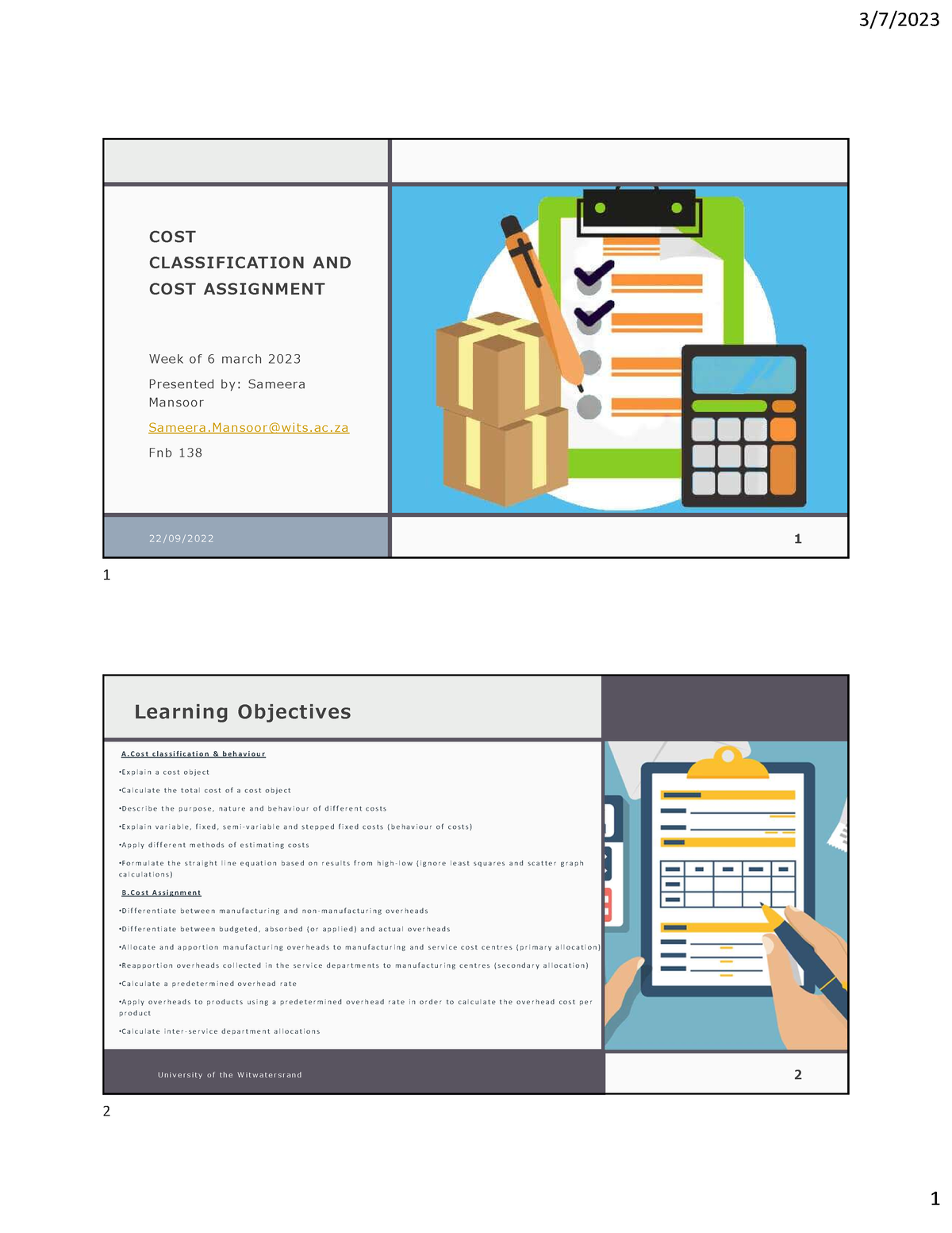 are cost allocation and cost assignment the same