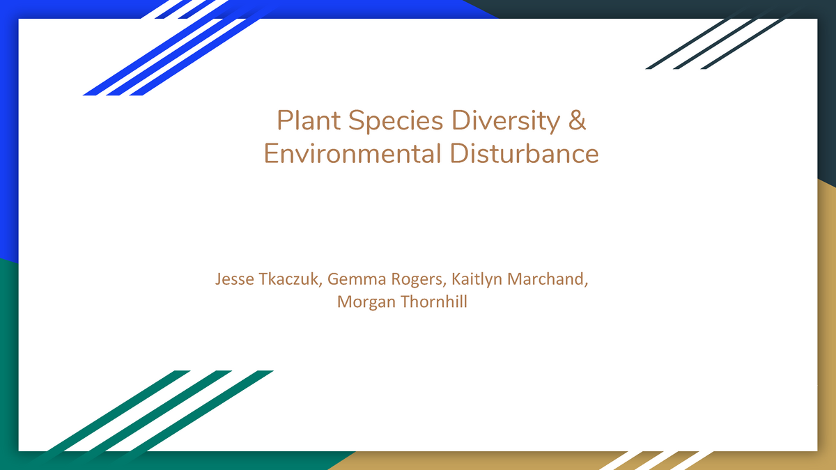 Biol 1020 Lab 2b - Biol - Plant Species Diversity & Environmental ...