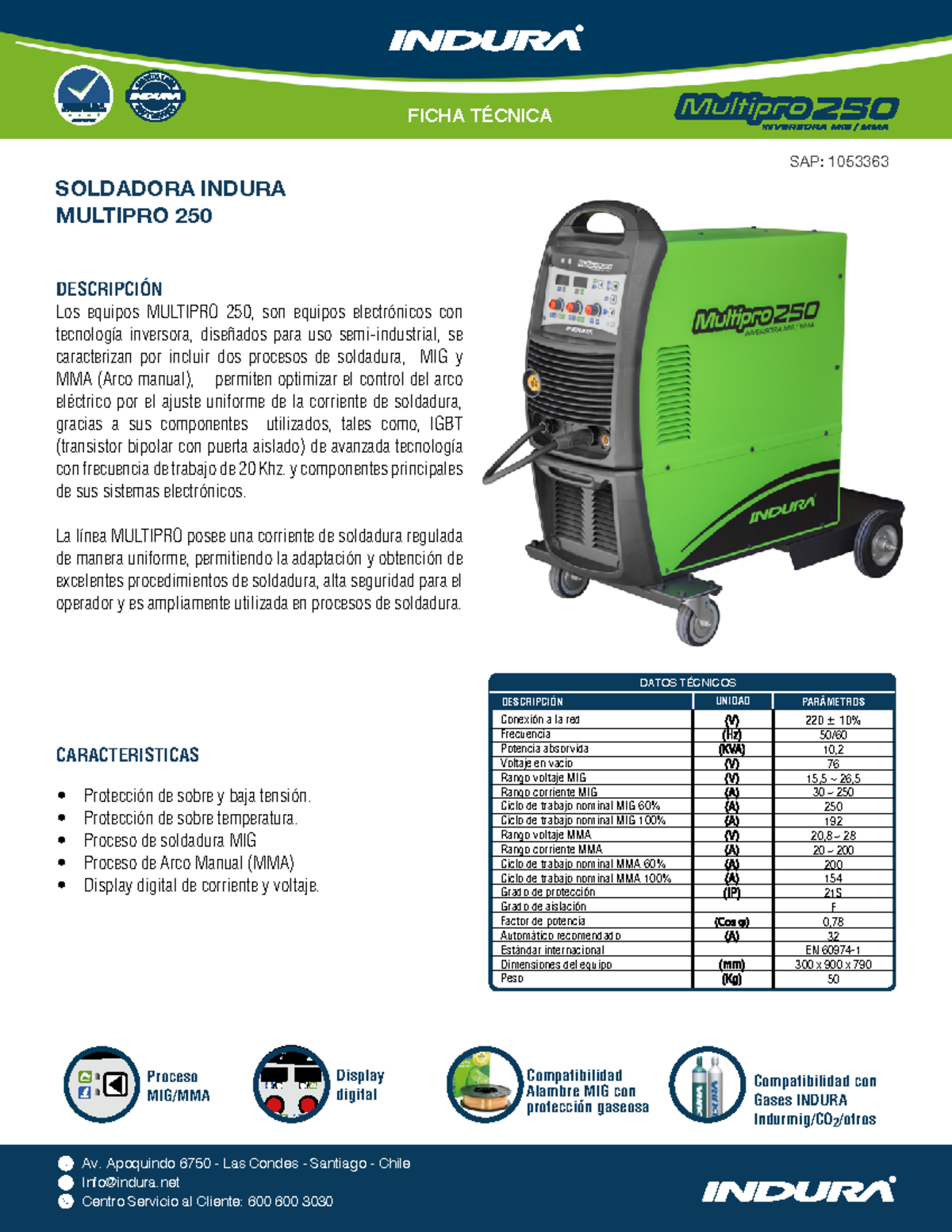 Ficha Tecnica Multipro 250 - Av. Apoquindo 6750 - Las Condes - Santiago ...