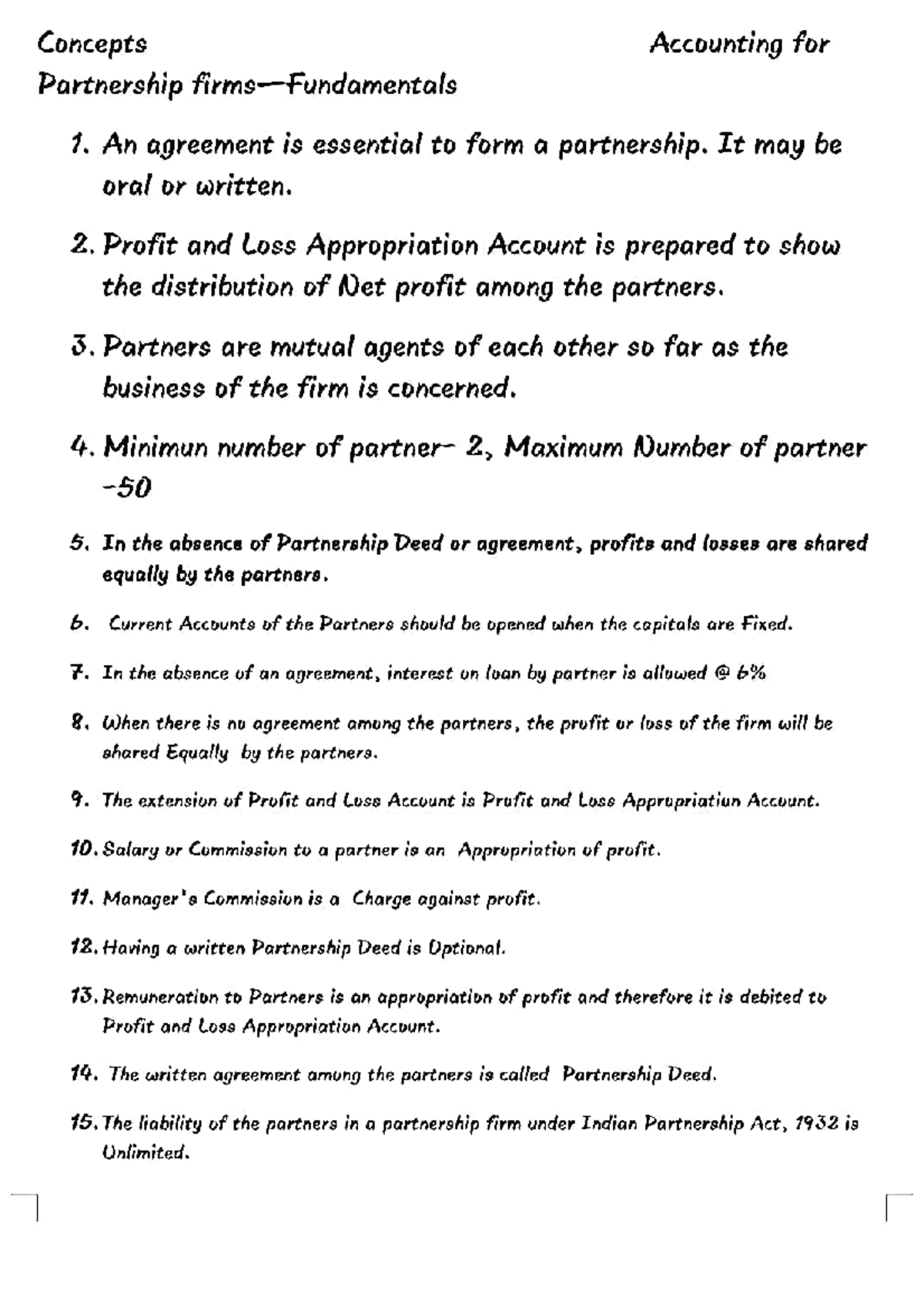 Accountancy notes - Commerce - Accountancy - Studocu