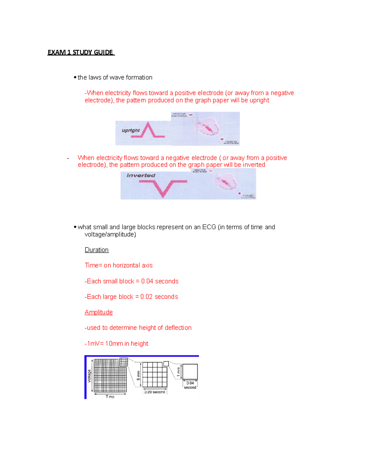 EXAM 1 Study Guide - note from class for the 1st test - EXAM 1 STUDY ...