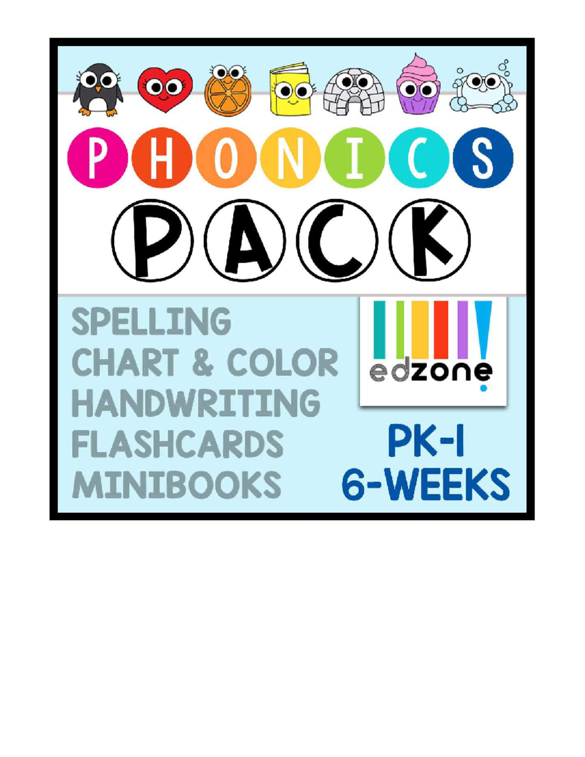 Phonics Activity Pack C - 6-Week Phonics Activity Pack EdZonePublishing ...