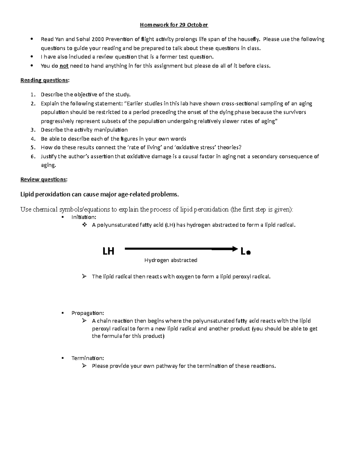 Homework for Oct 29 - Homework for 29 October Read Yan and Sohal 2000 ...