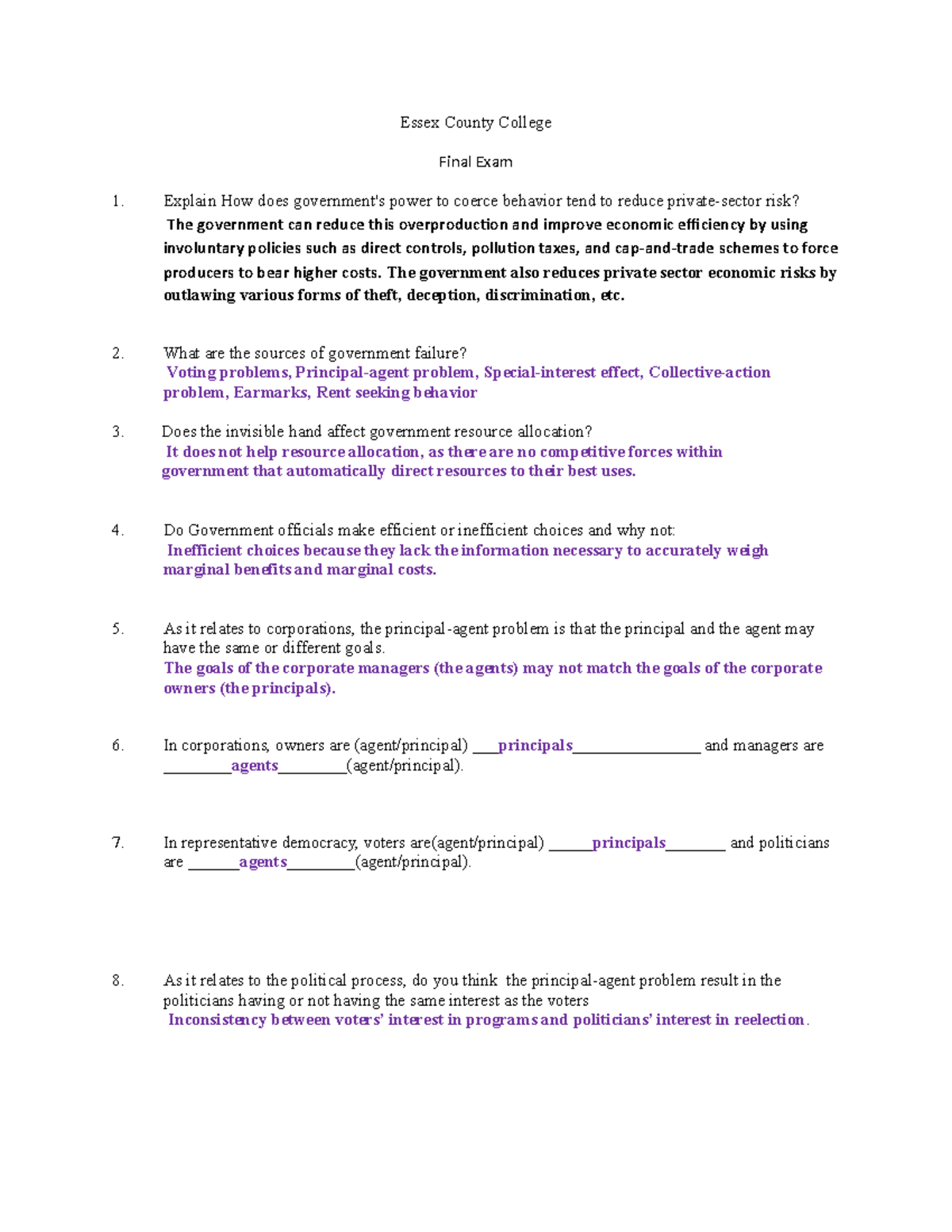 Exam 4 final review sheet - Essex County College Final Exam Explain How ...