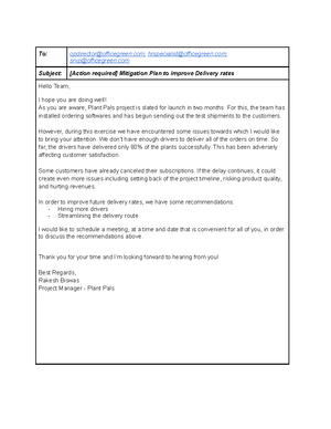 Activity Template Escalation Email - To: opdirector@officegreen ...