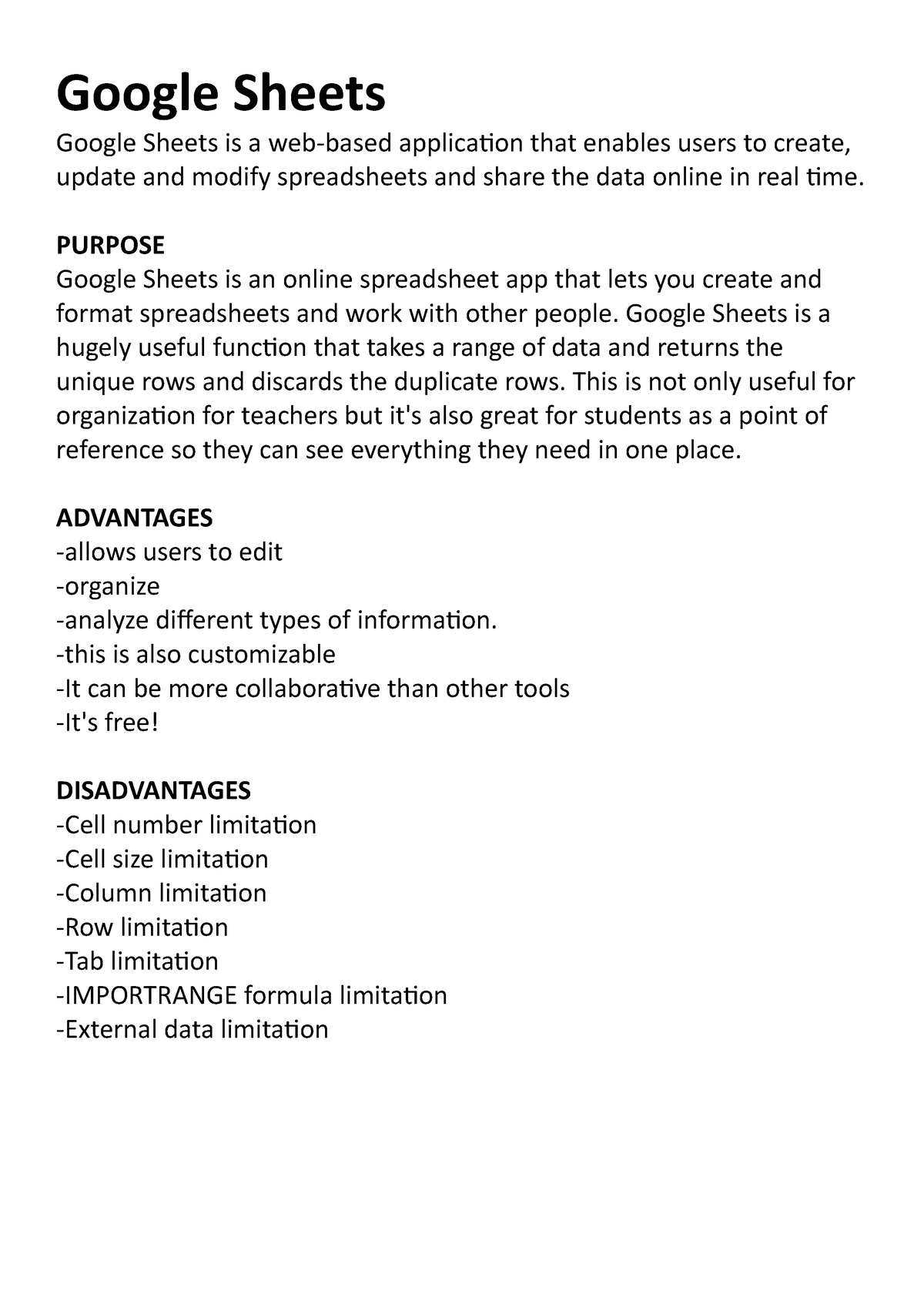 Google-Sheets - Jeisndb - Google Sheets Google Sheets Is A Web-based ...