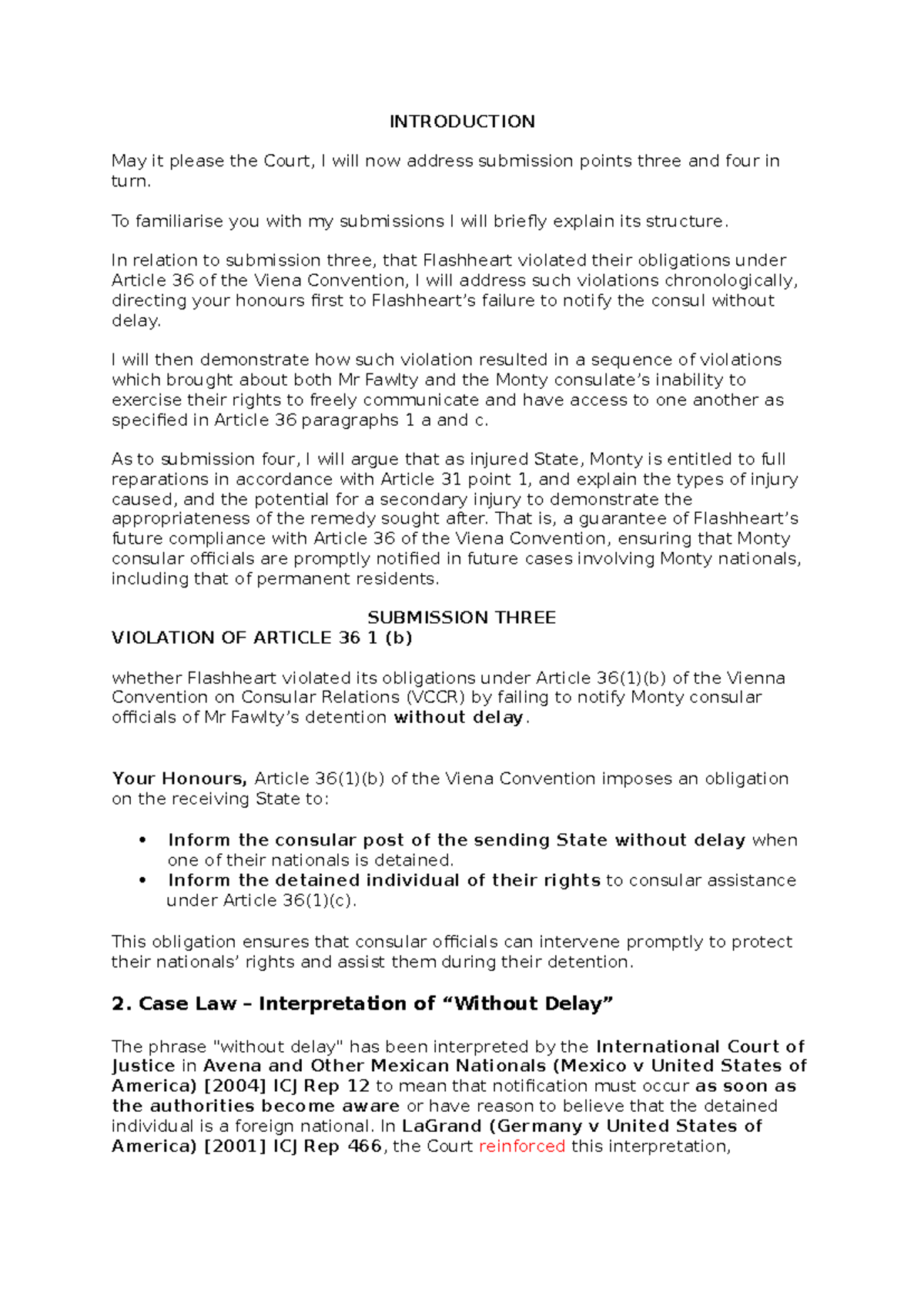ORAL Submission - INTRODUCTION May it please the Court, I will now ...