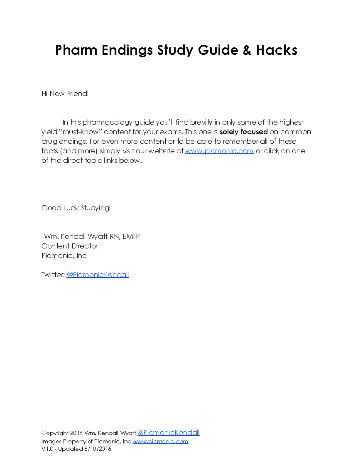 Kazumi'S Pharm Y2S2 Unit 4: Picmonic Mastery - wgki43t
