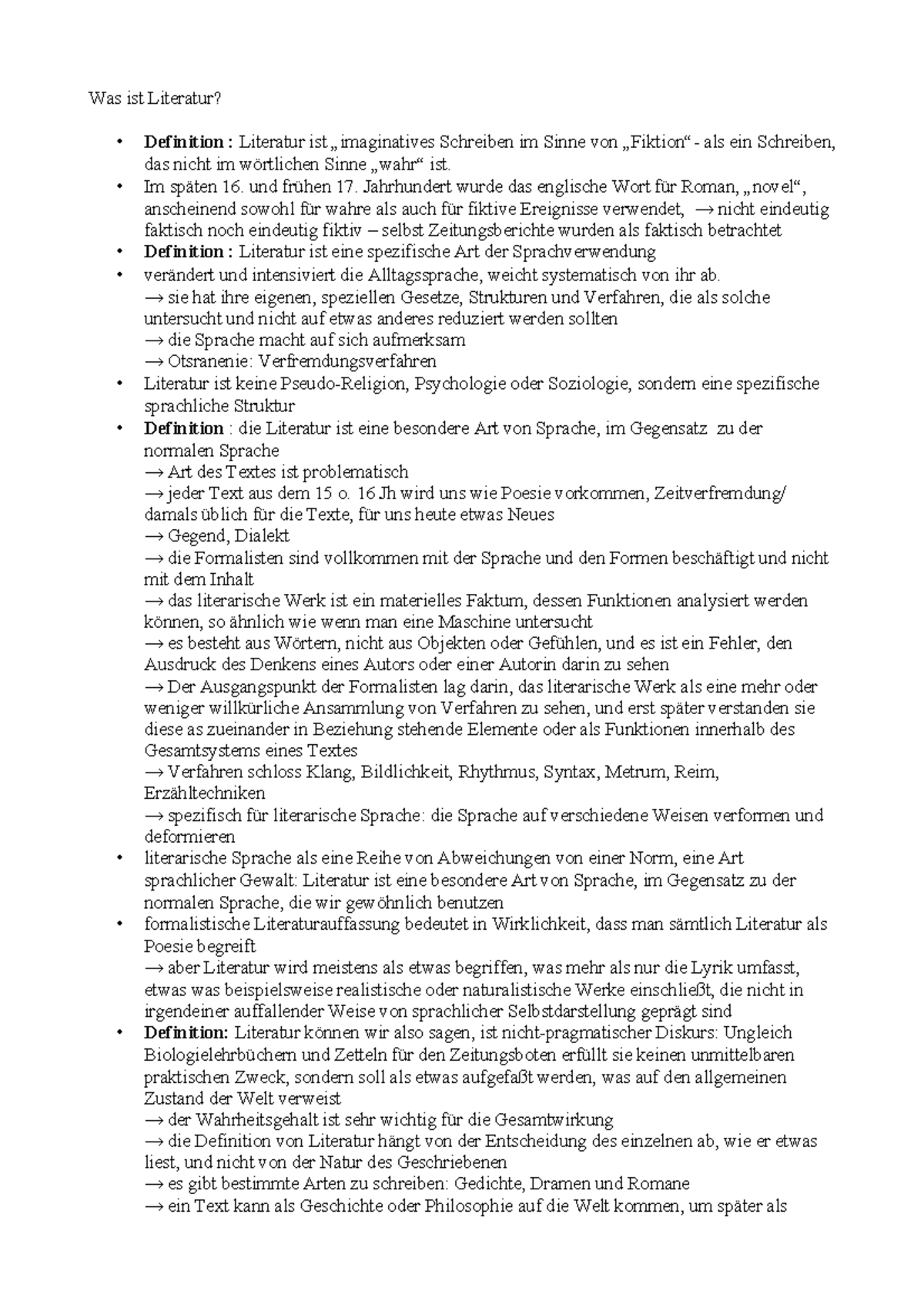 Was ist Literatur nach Terry Eagleton Was ist Literatur? Definition