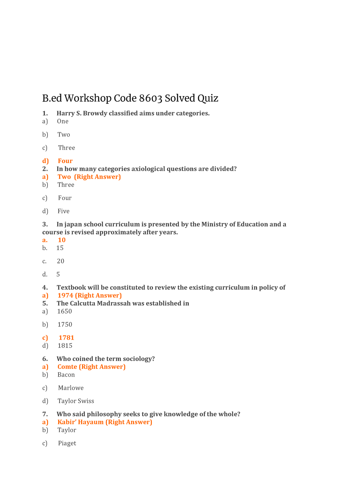 Mcqs 8603 - Home Of Solved Assignments B Workshop Code 8603 Solved Quiz ...