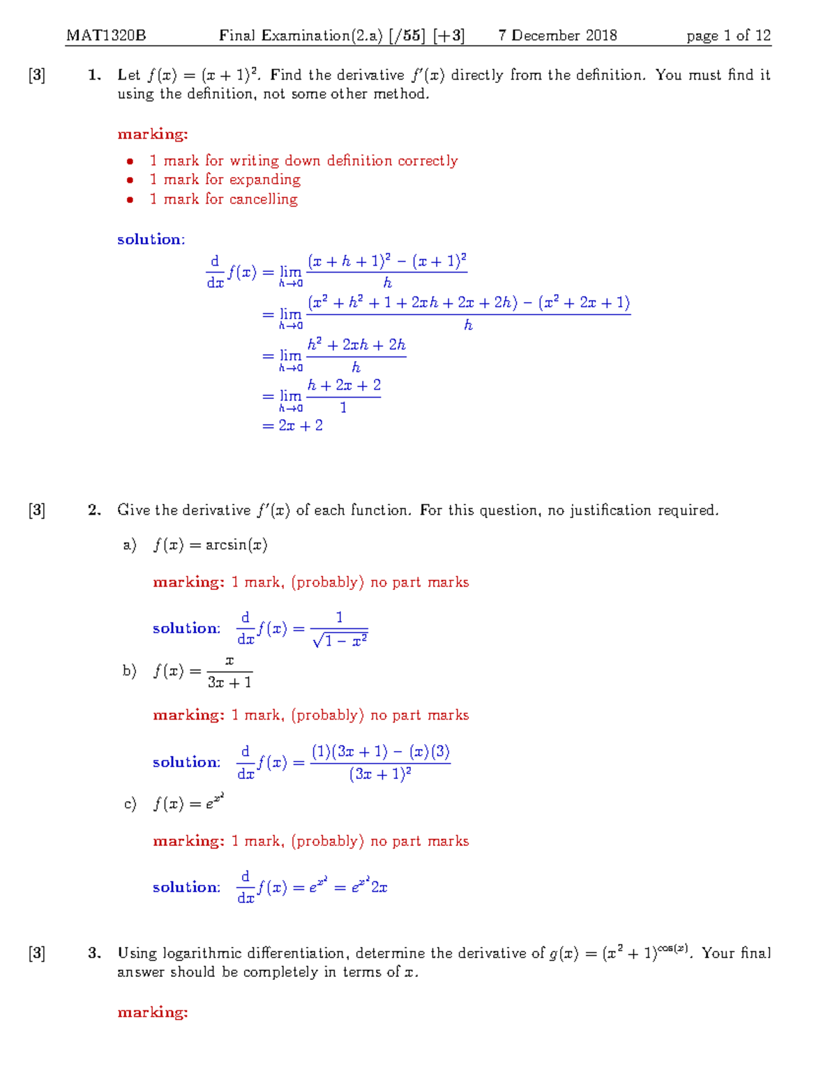 Exam.mat 1320 B-sol2018 , Qst 12a)c) Sol. Typo Corrected - [3] 1. Letf ...