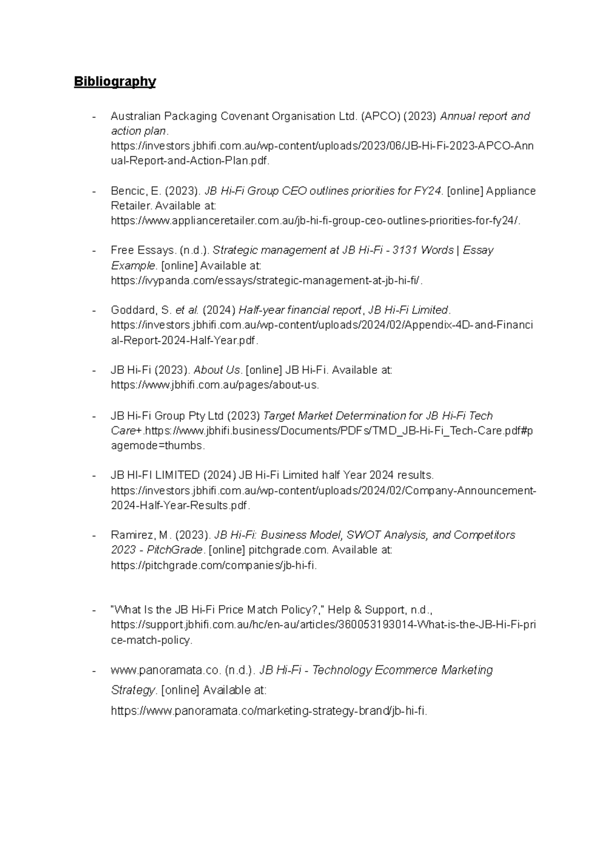 Bibliography - Bibliography Australian Packaging Covenant Organisation ...