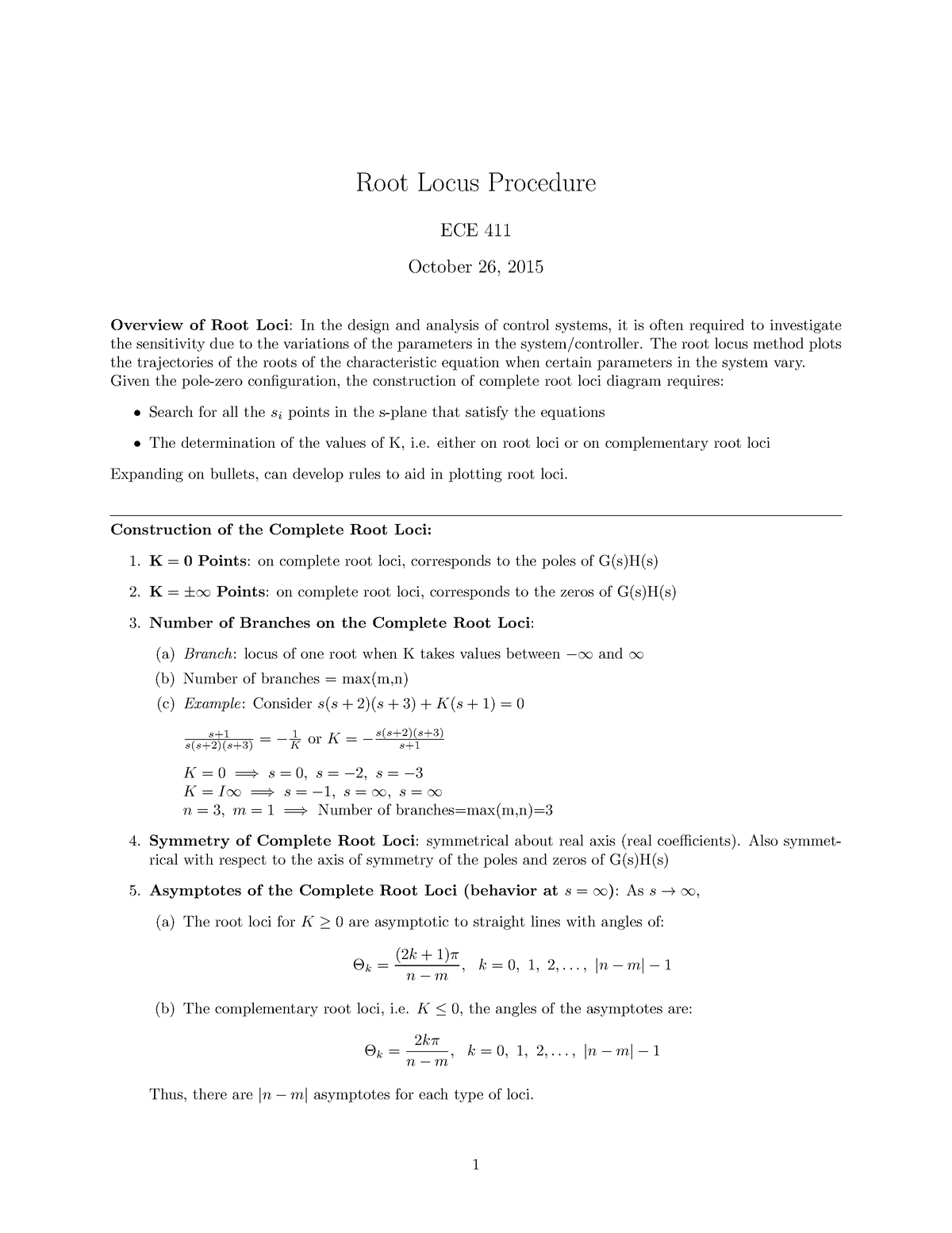 root-loci-notes-root-locus-procedure-ece-411-october-26-2015