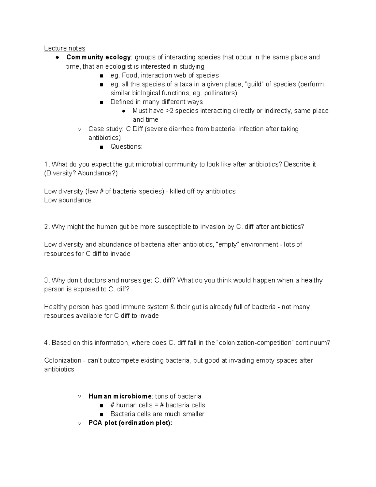 Ecology Final Exam Study Guide - Lecture Notes Community Ecology ...