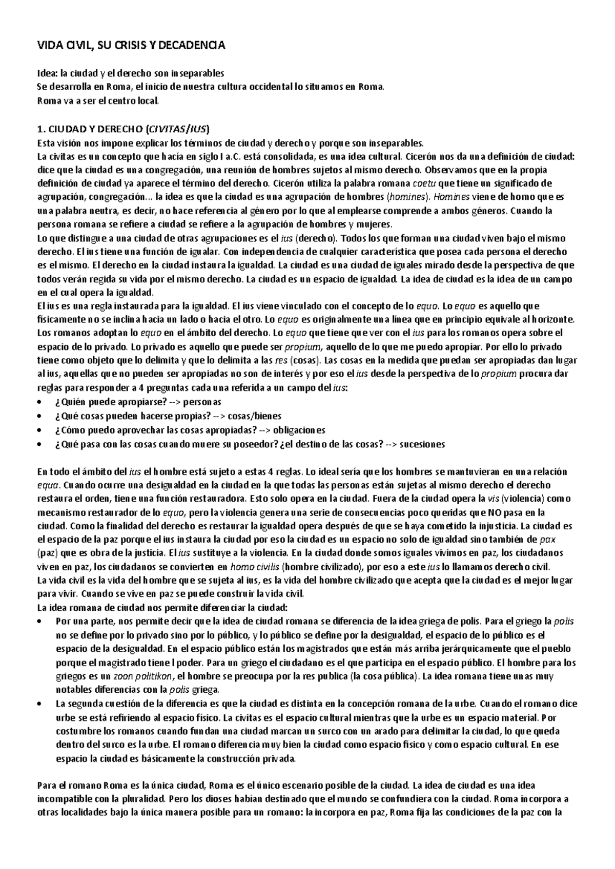 VIDA Civil, SU Crisis Y Decadencia - VIDA CIVIL, SU CRISIS Y DECADENCIA ...