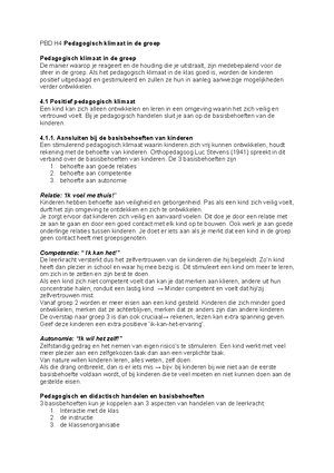 PDB, Hoofdstuk 1 - Pedagogisch-Didactisch Begeleiden - Pedagogisch ...