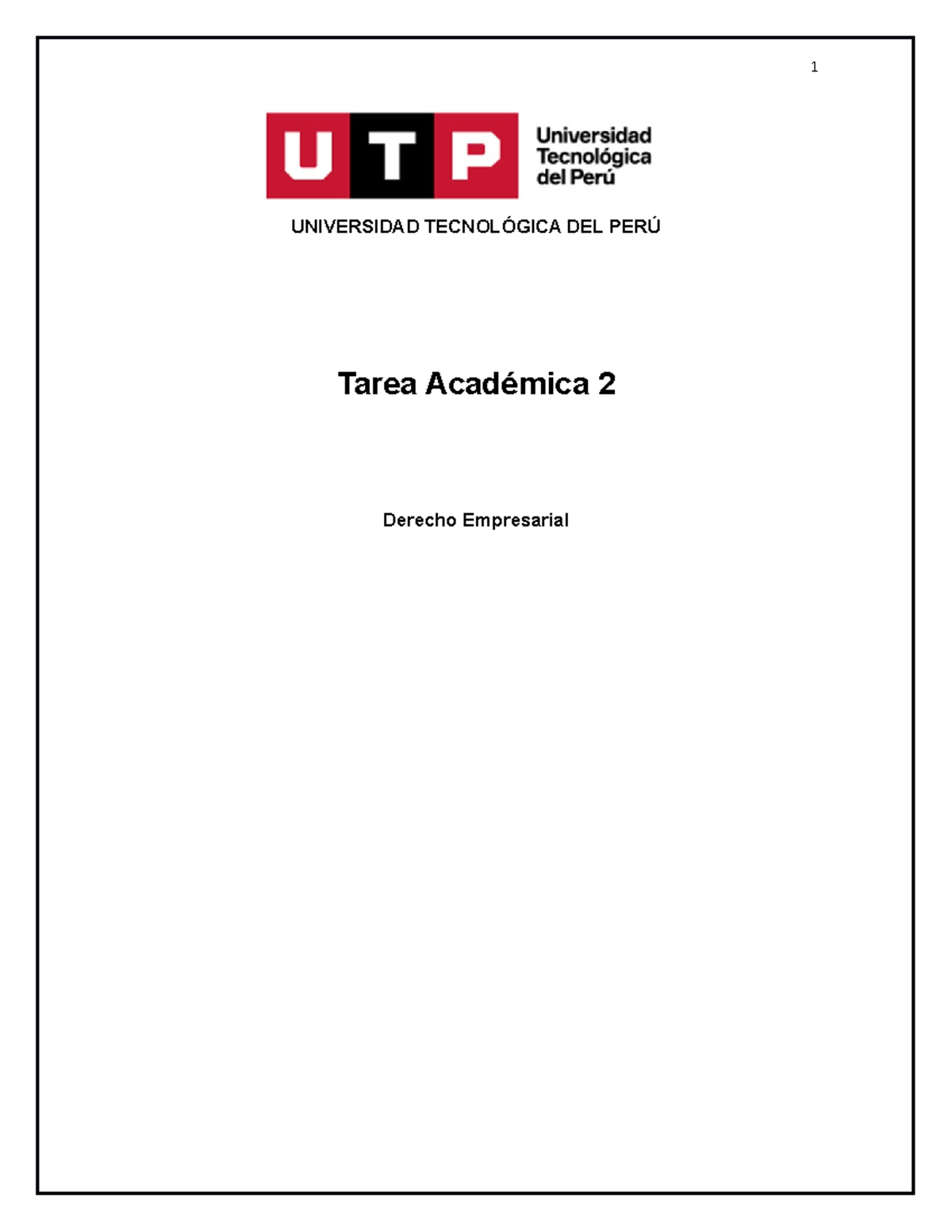 (AC-S08) Semana 8 - Tarea Académica 2 - Mypes En El Perú - UNIVERSIDAD ...