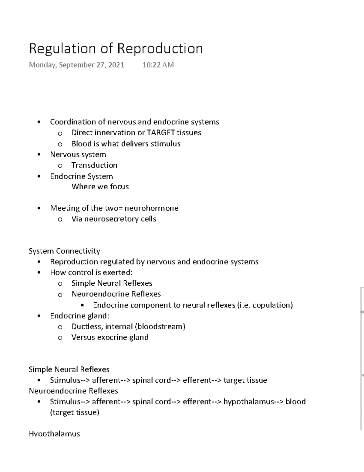 Regulation of Reproduction - ADSC 3400 - UGA - Studocu