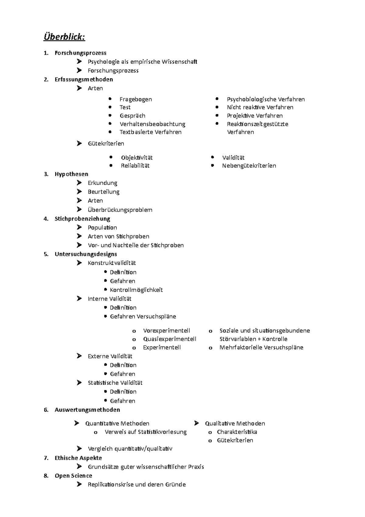Forschungsmethoden In Psychologie Und Sozialwissenschaften Für Bachelor Überblick Forschungsmethoden - Überblick: Forschungsprozess Psychologie