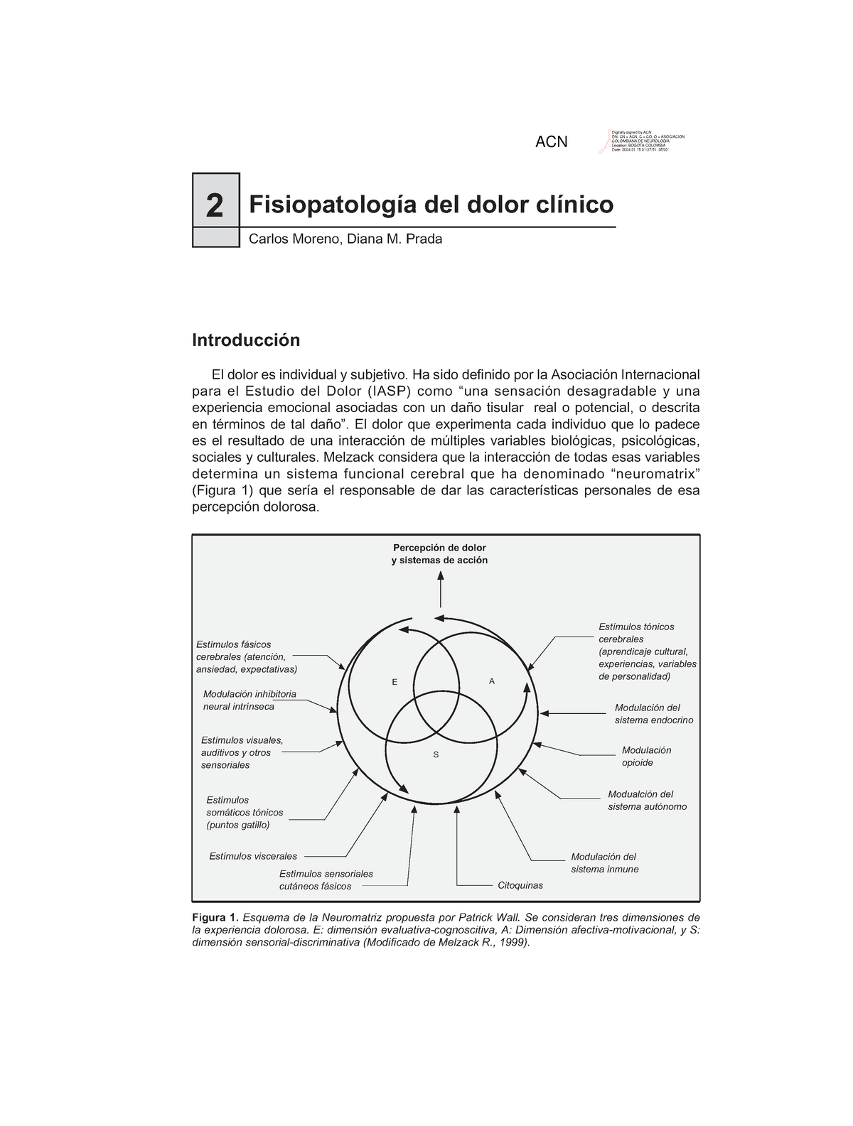 G3cap2 - Dolor Fisiopatilogia - 2 Fisiopatología฀del฀dolor฀clínico ...