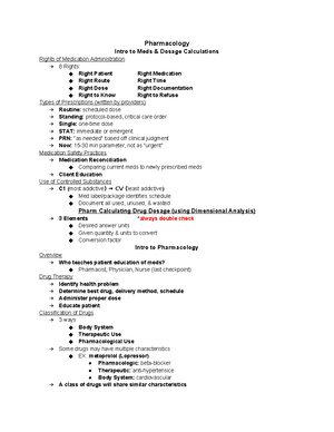 Week 5 Pharmacology ATI - Introduction to Pharmacology Overview of ...