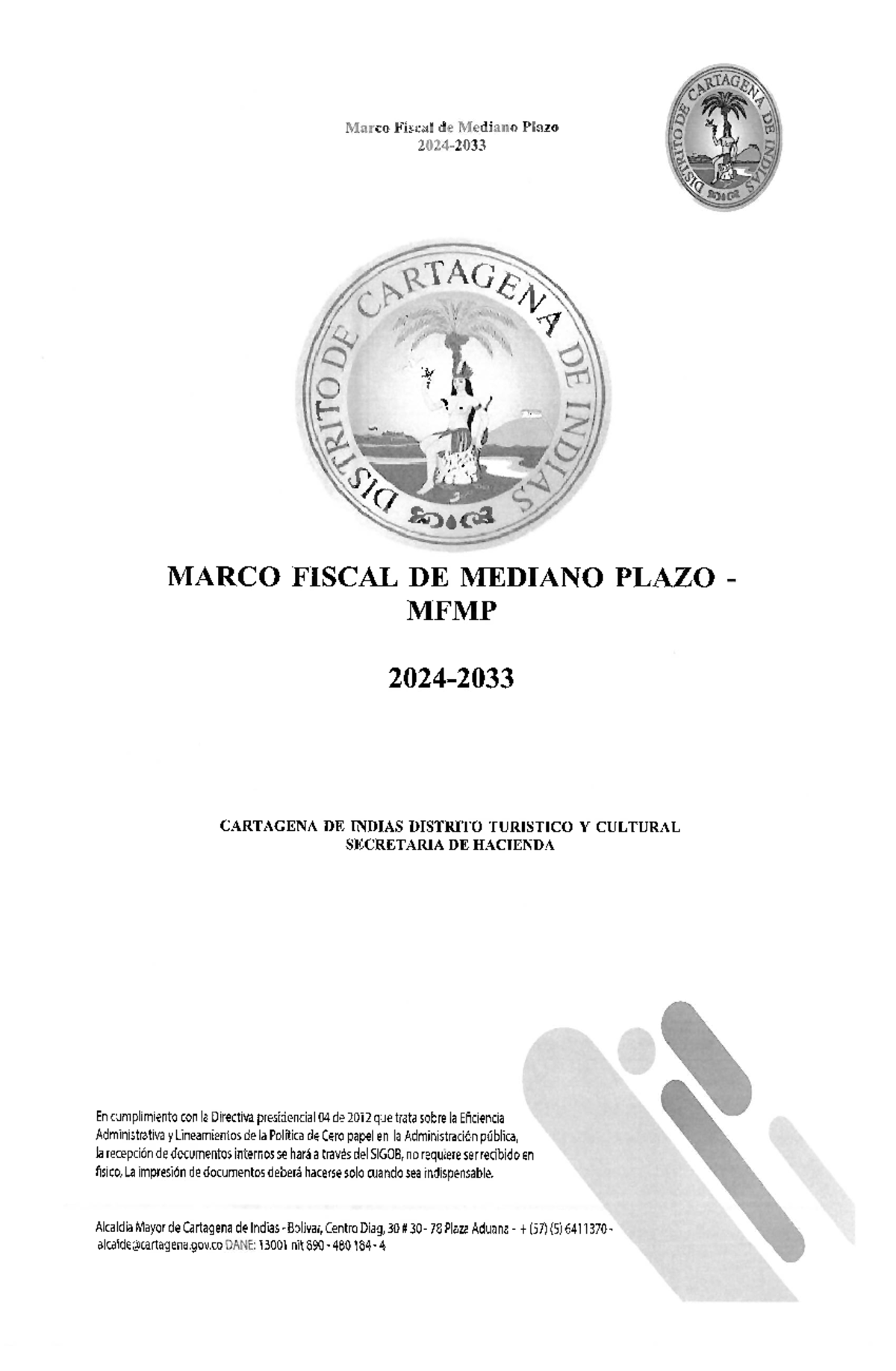 Marco Fiscal de Mediano Plazo 20242033 Economía regional Studocu