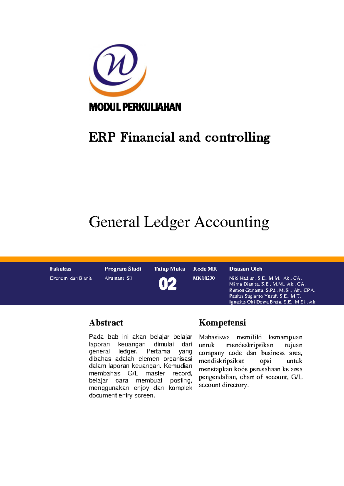 Modul SAP FICO Pertemuan 2 - MODUL PERKULIAHAN ERP Financial And ...