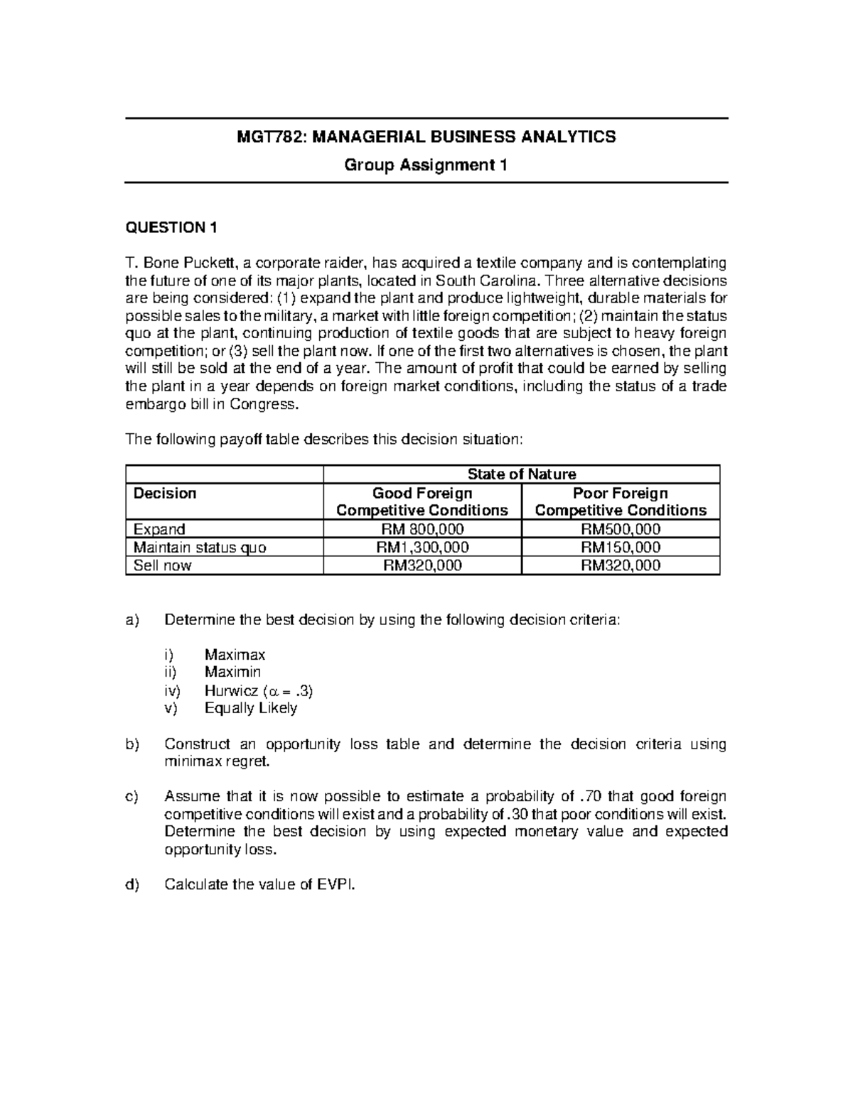 group assignment mgt555