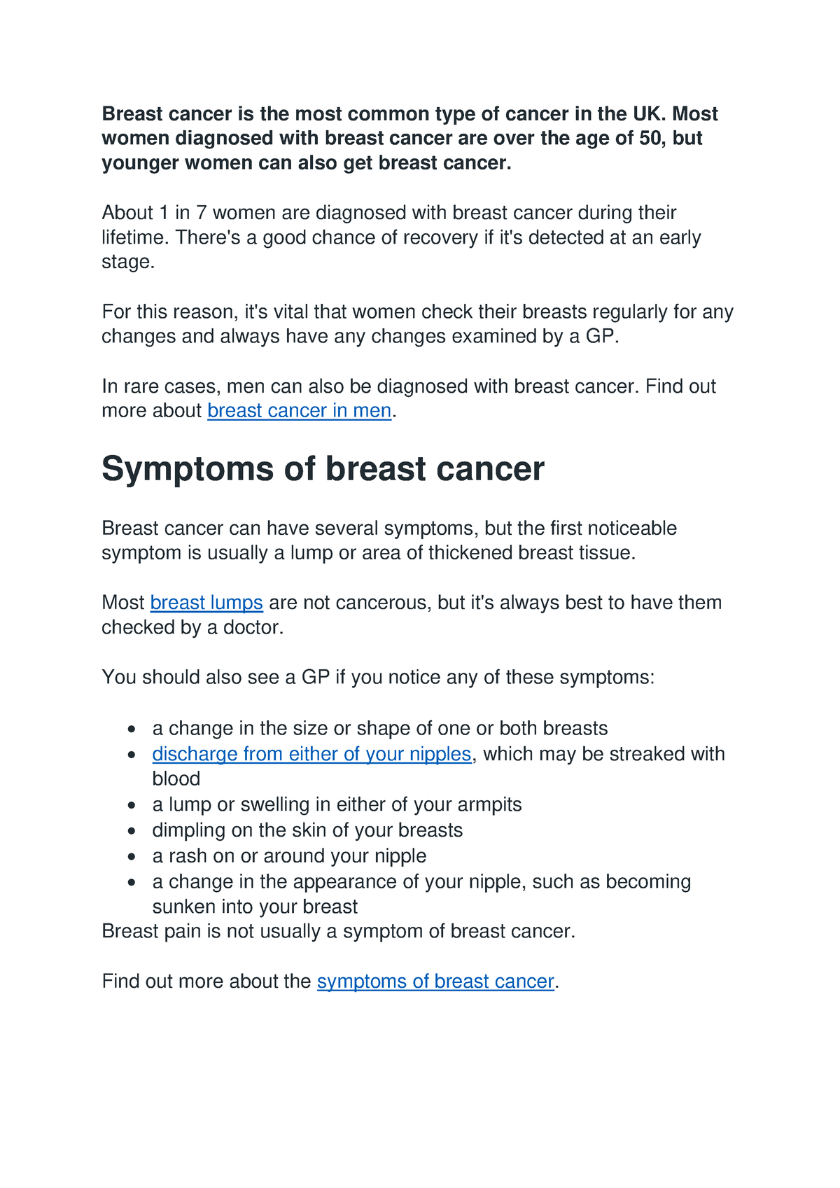 Unit 3 task 1 - about unit 27 - Breast cancer is the most common type ...