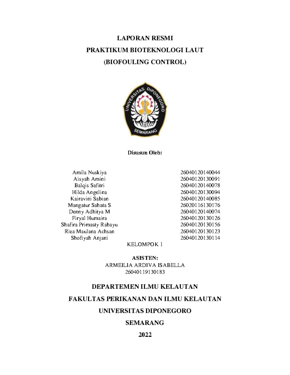 Laporan 2 Praktikum Biotekla - LAPORAN RESMI PRAKTIKUM BIOTEKNOLOGI ...