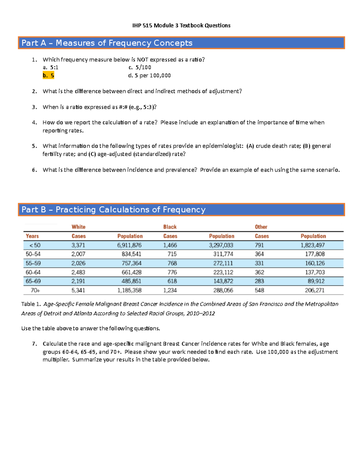 IHP515 - WORKSHEET - IHP 515 Module 3 Textbook Questions Part A ...