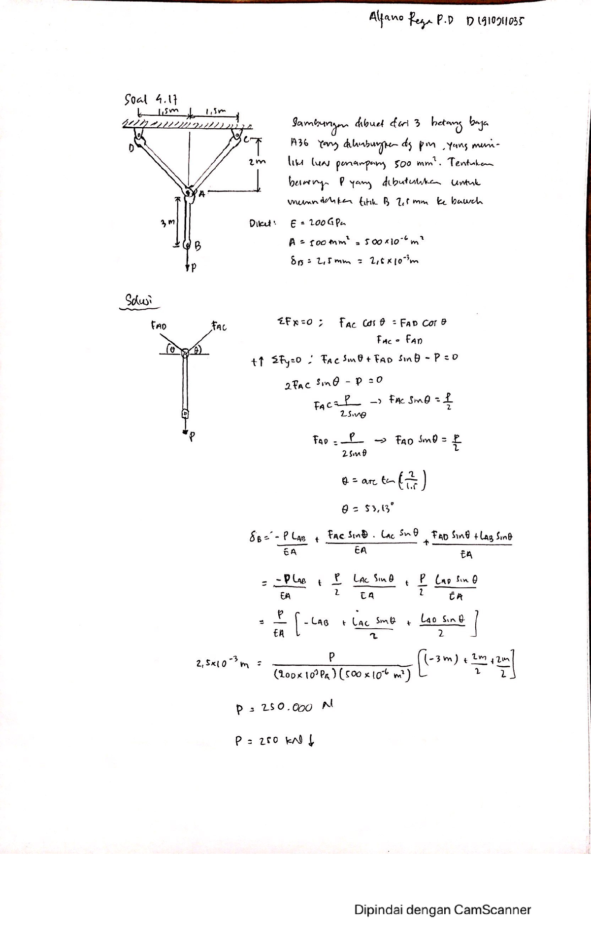 Exercise 4.17 Mechanics Of Materials - Mekanika Kekuatan Material - Studocu