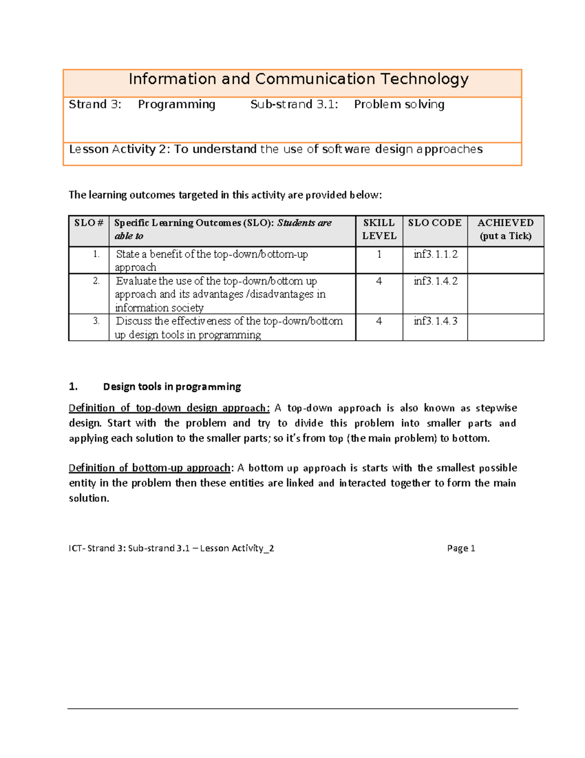 research paper about ict strand