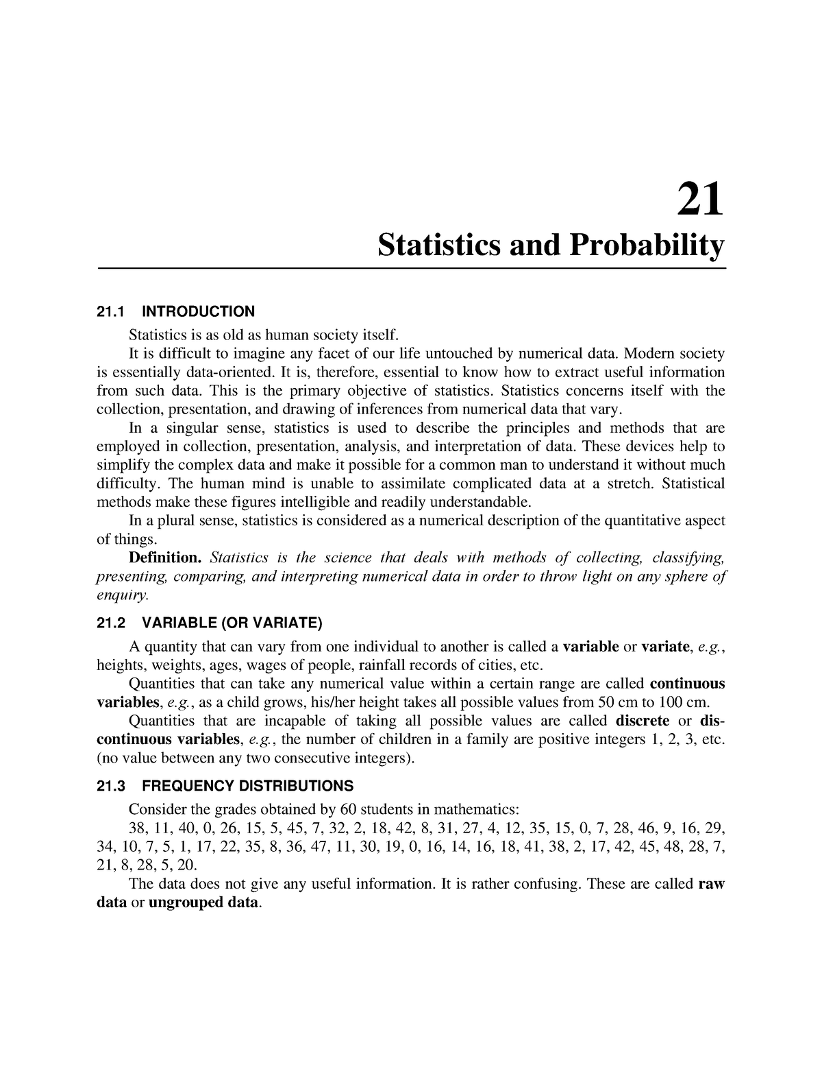 Statistics And Probability - 21 Statistics And Probability 21 ...