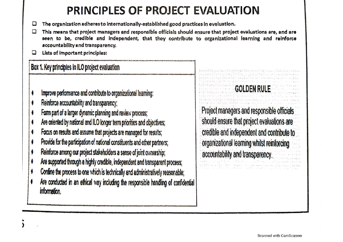 principles-of-project-evaluation-project-evaluation-method-studocu