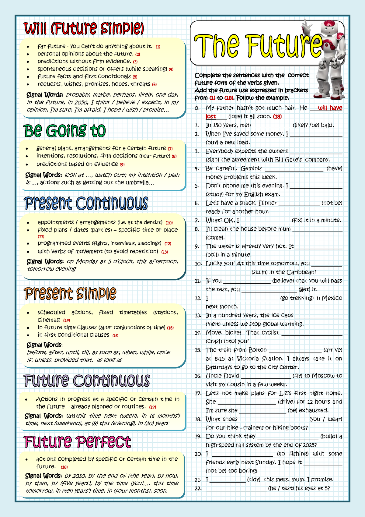 Future Tenses Questions Exercises For Tutorial - Grammar - UiTM - Studocu