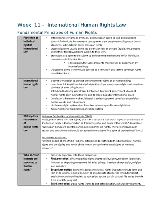 LLH472 Notes - ILLH472: PUBLIC INTERNATIONAL LAW INTRODUCTION TO PUBLIC ...