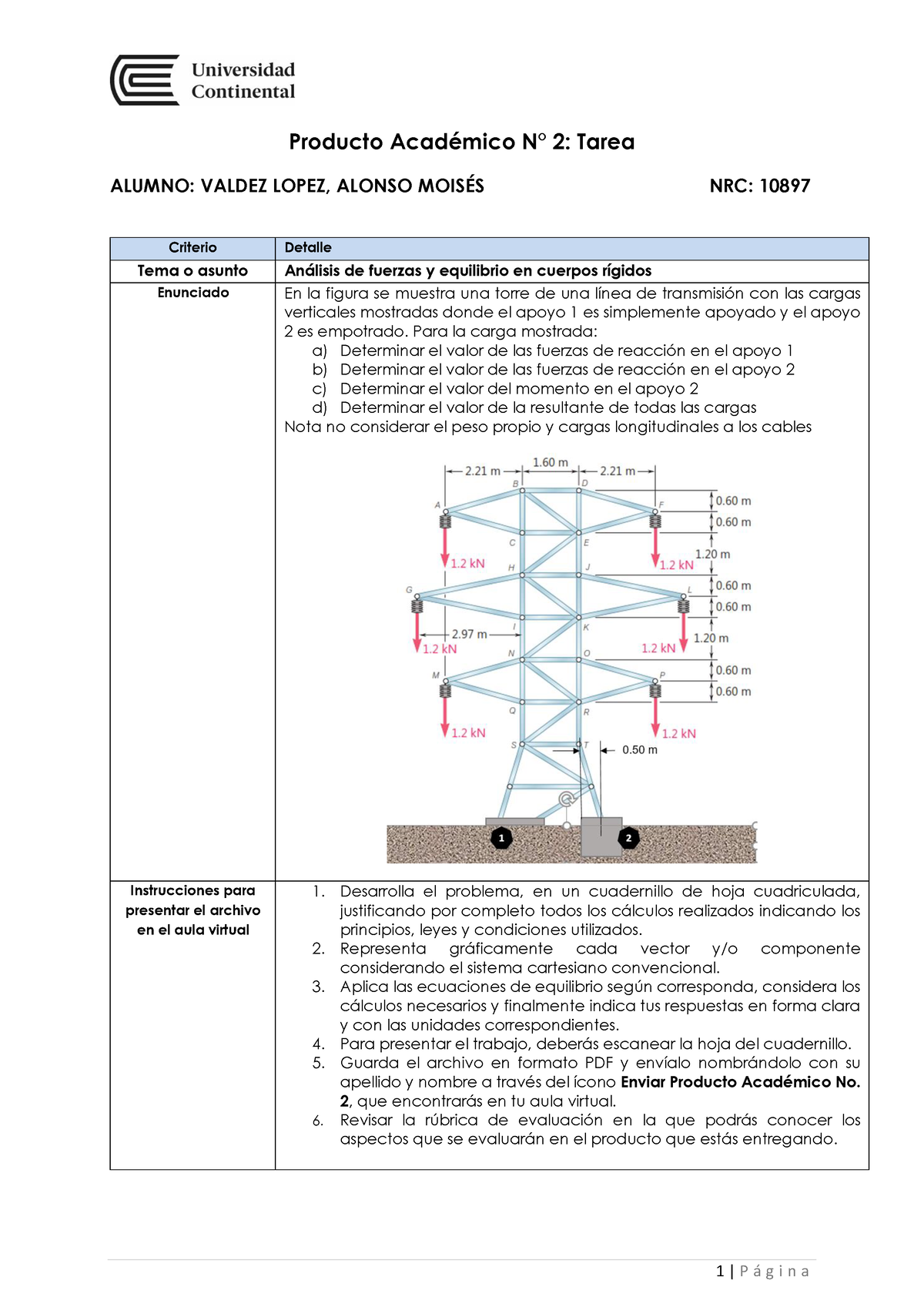 Producto Académico N 02 - Mecánica Vectorial - 1 | P á G I N A Producto ...