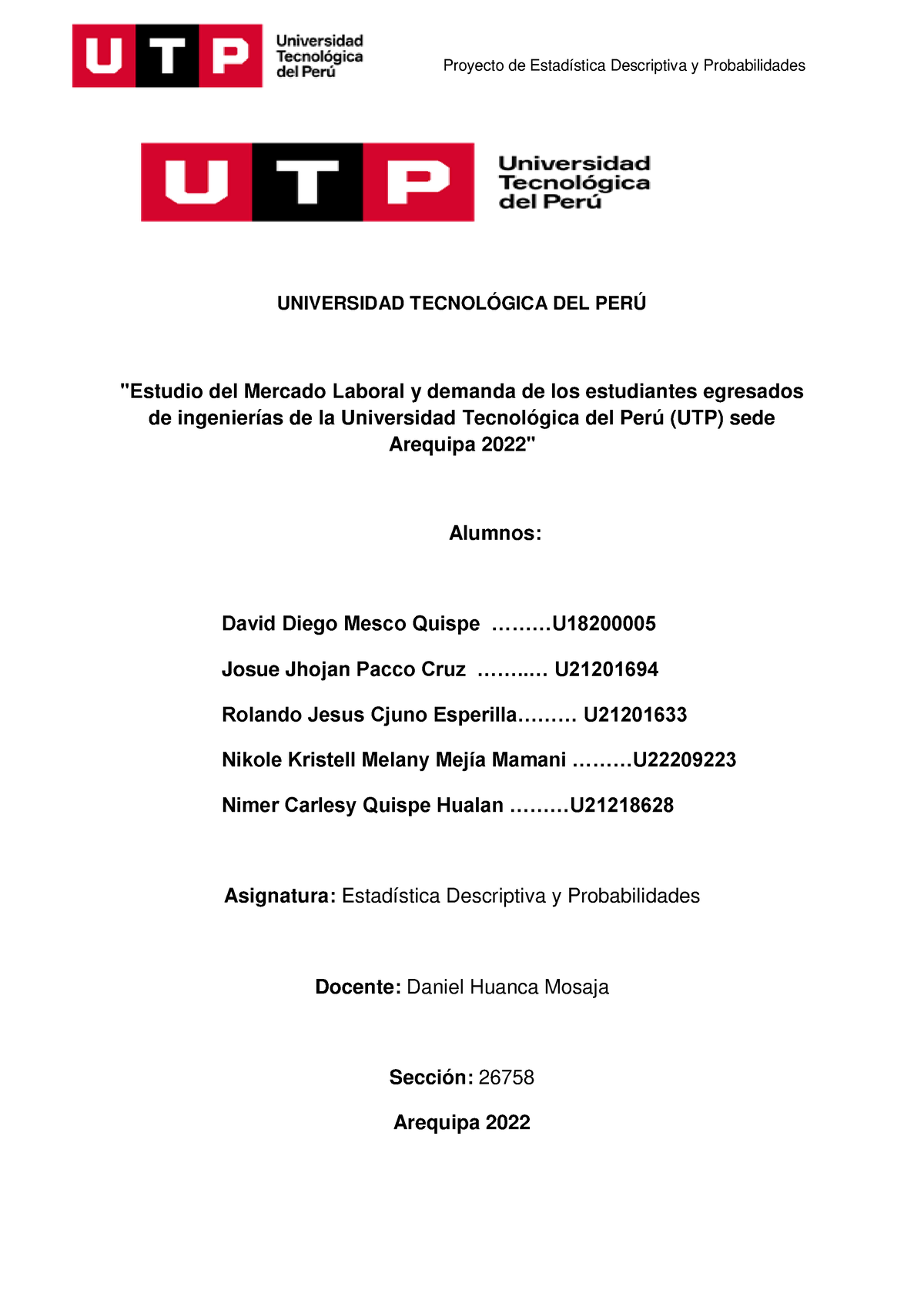 Trabajo Final Estadistica - Proyecto De Estadística Descriptiva Y ...