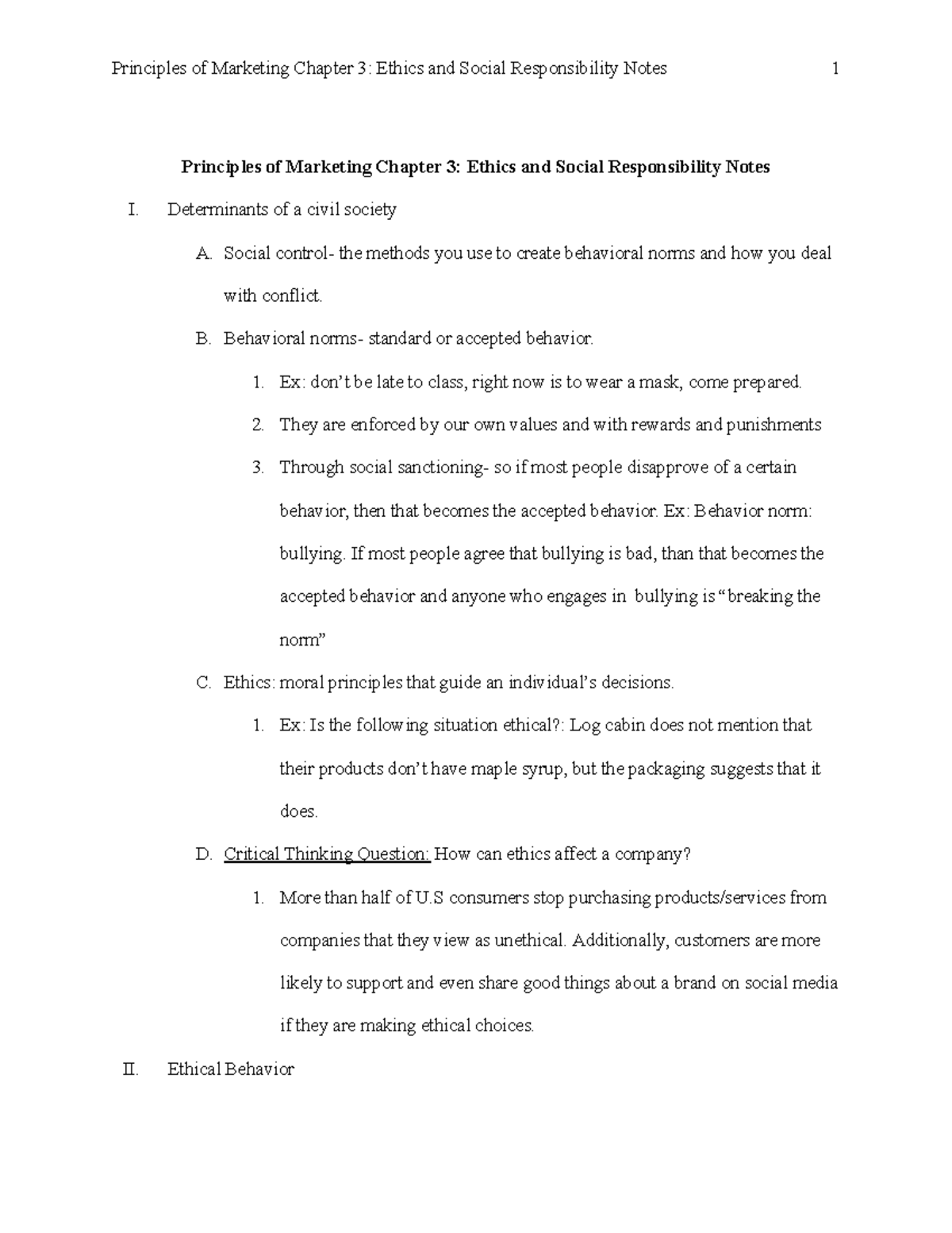 MKTG 2300 CH-3 Textbook Notes - Principles Of Marketing Chapter 3 ...